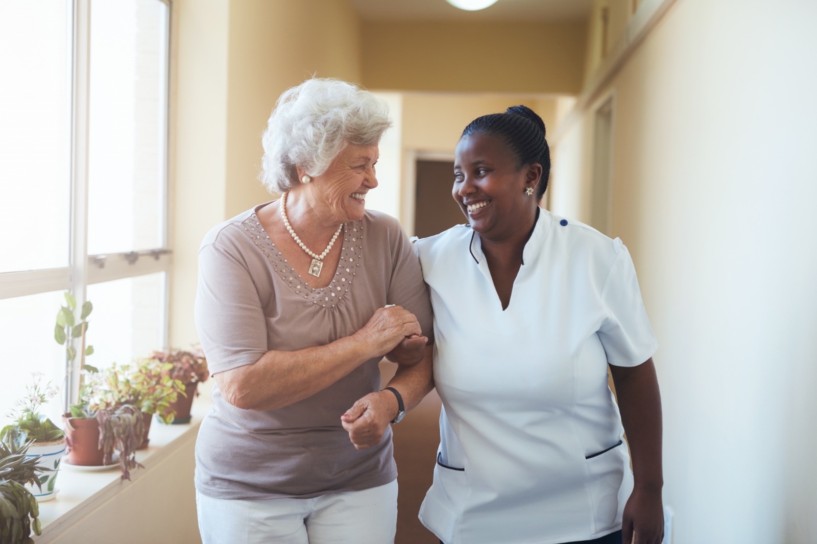 Healthcare professionals working together